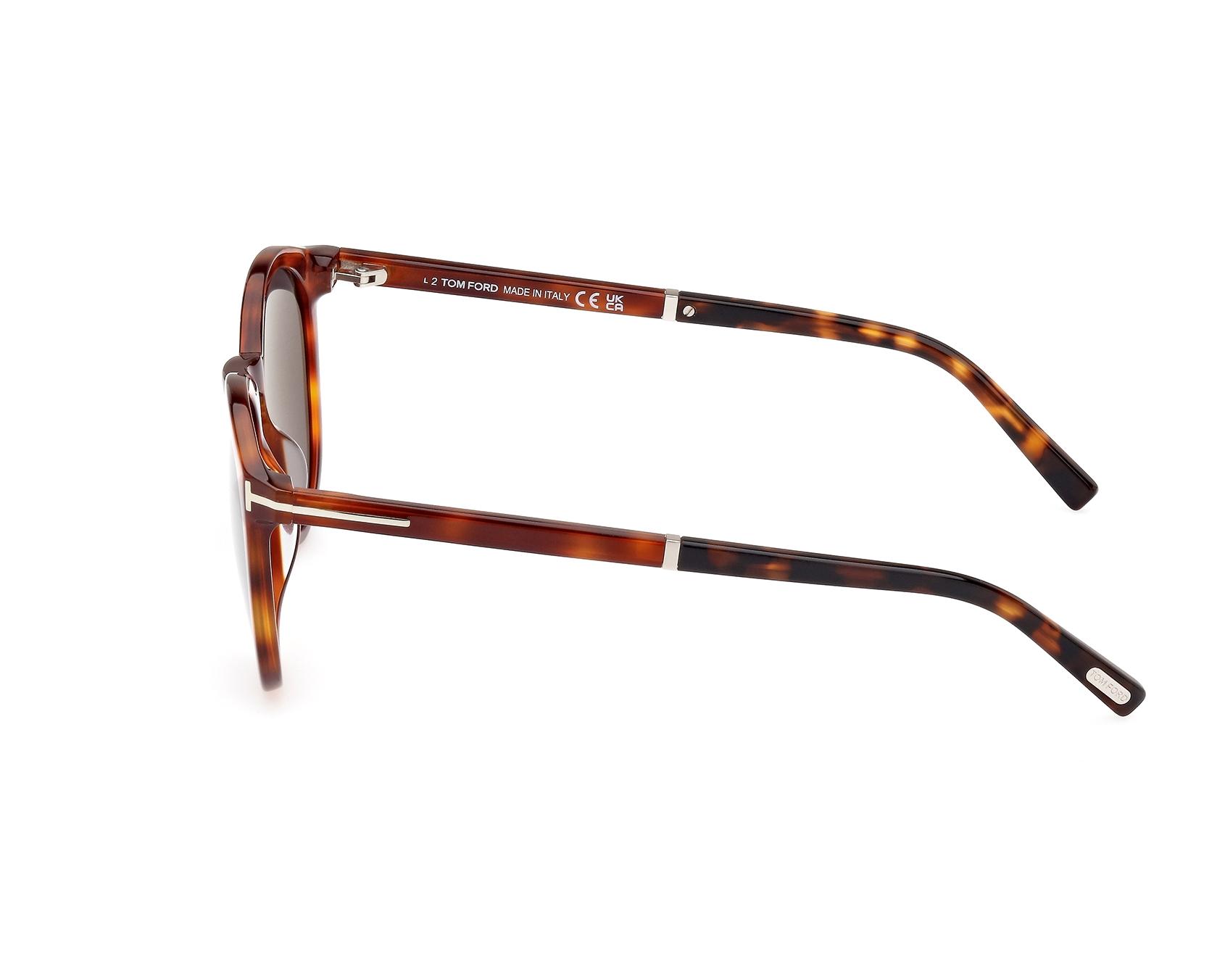Tom Ford FT-1021-S 53A - braun stahlfarben Vorderansicht