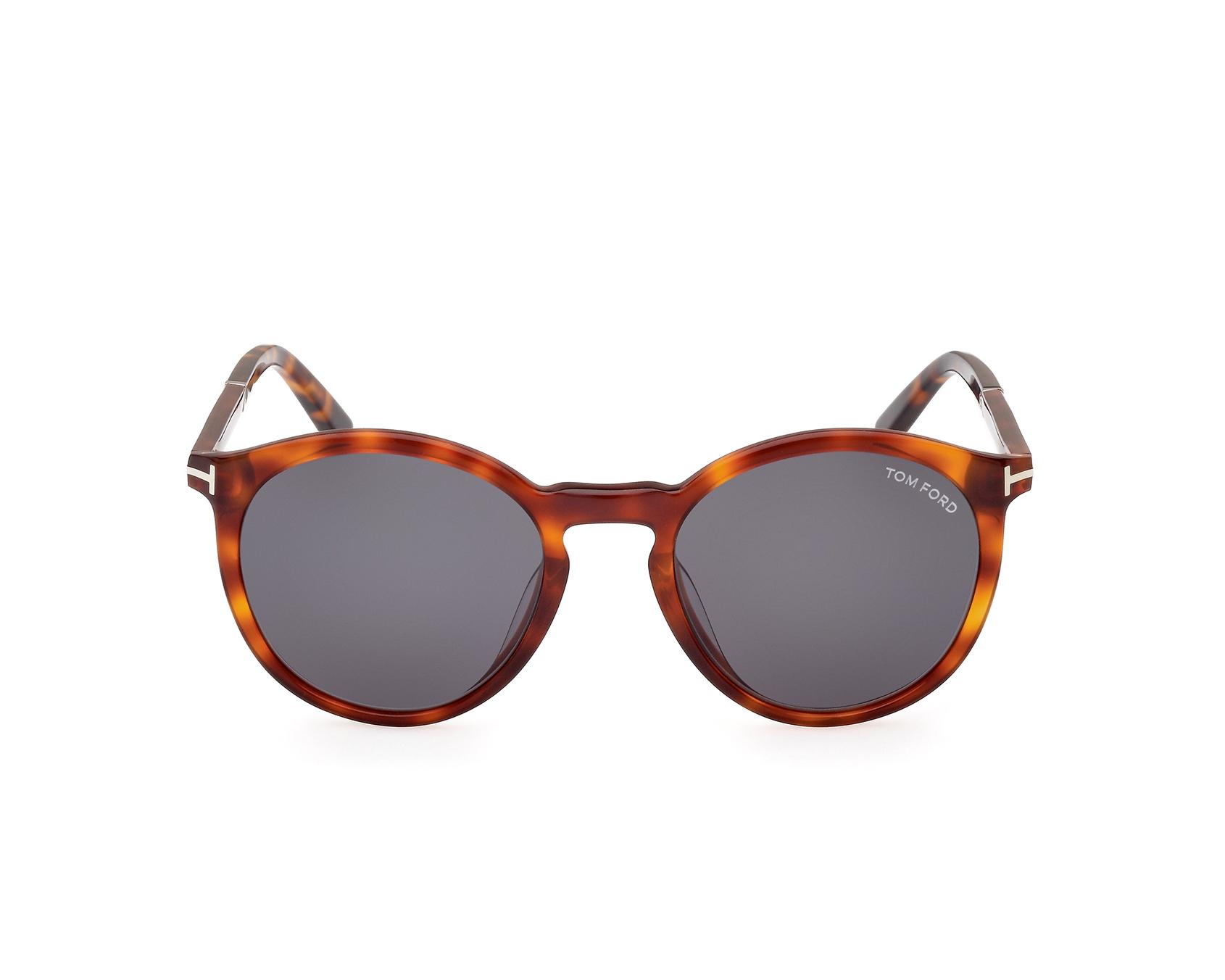 Tom Ford FT-1021-S 53A - braun stahlfarben Seitenansicht