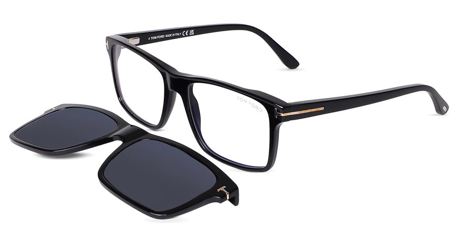 Tom Ford FT-5682-B-V 001 54-17 Black  360-Grad-Ansicht 6