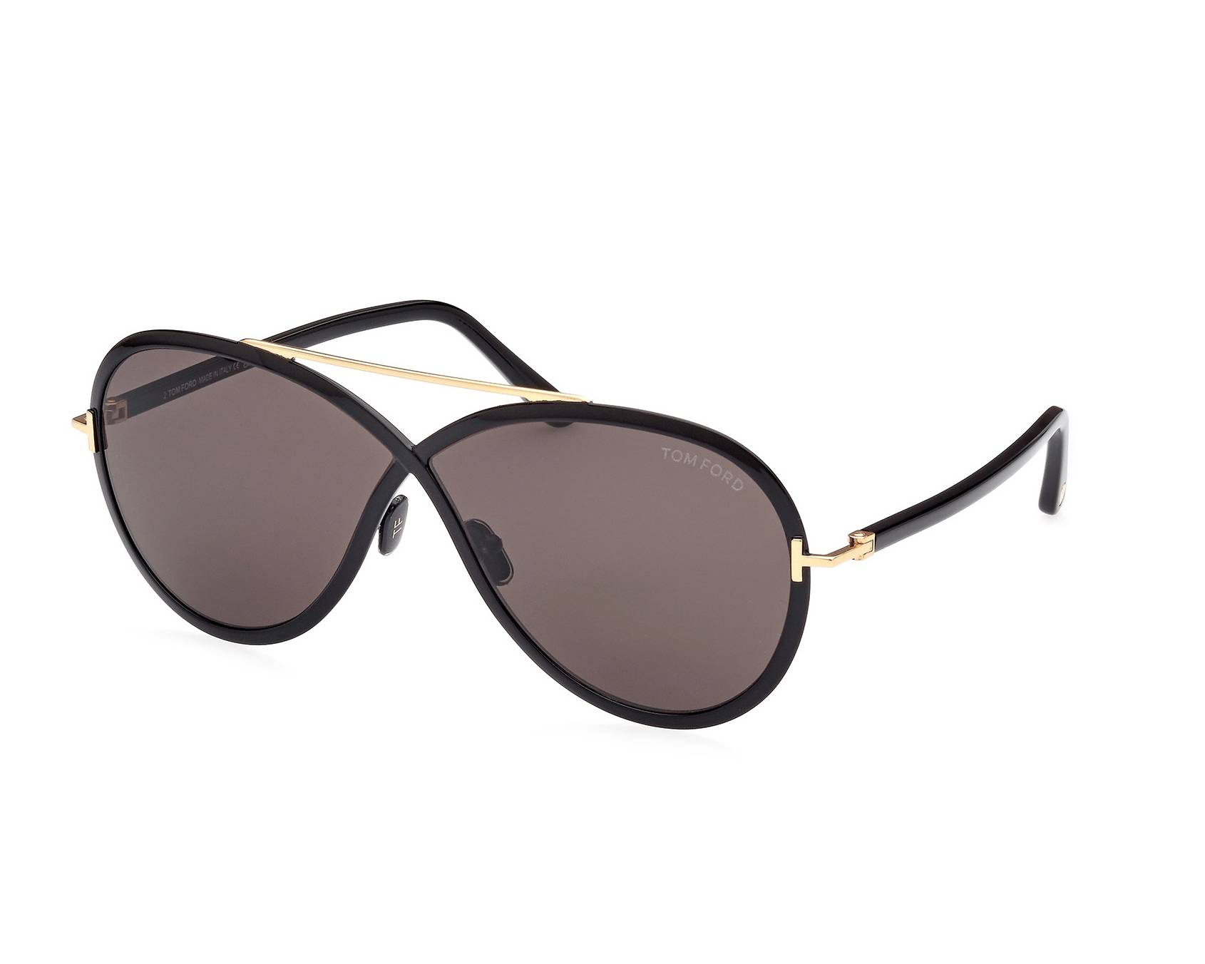Tom Ford TF-1007 01A 65-5 schwarz gold Profilansicht