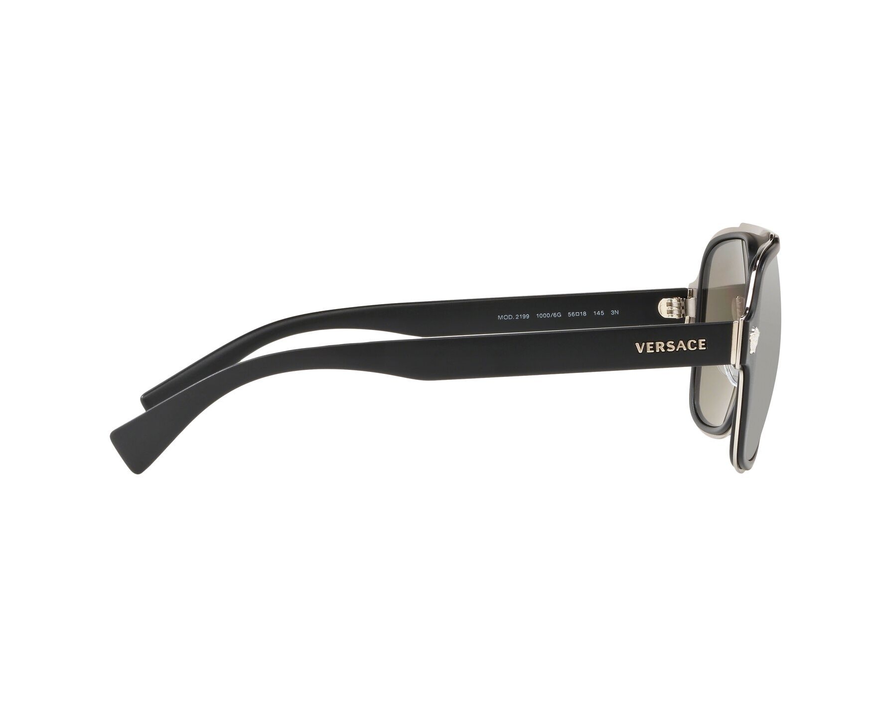 Versace VE-2199 10006G 57-18 Noir Argent 360-Grad-Ansicht 10