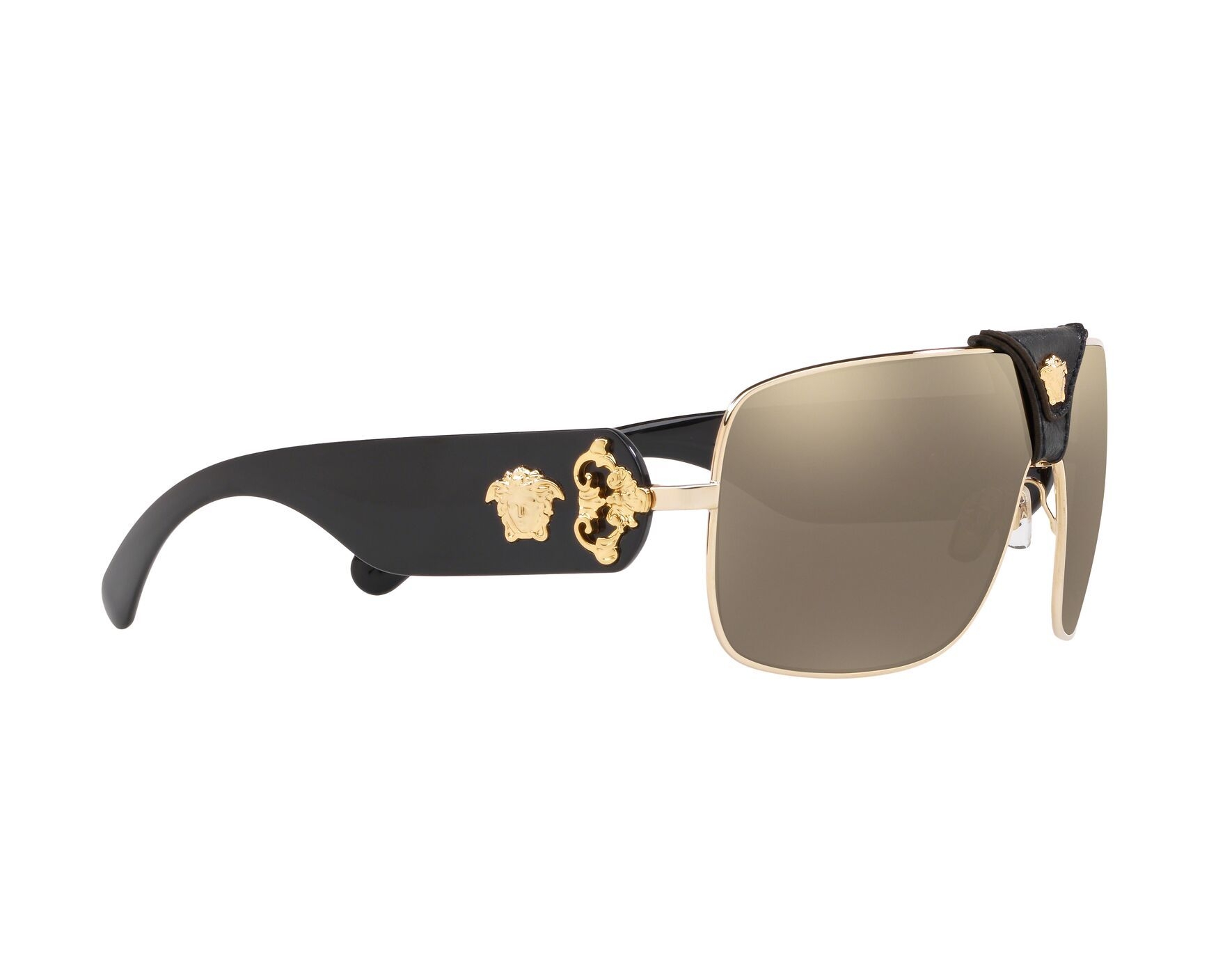 Versace VE-2207-Q 1002/5 66-15 schwarz gold 360-Grad-Ansicht 11