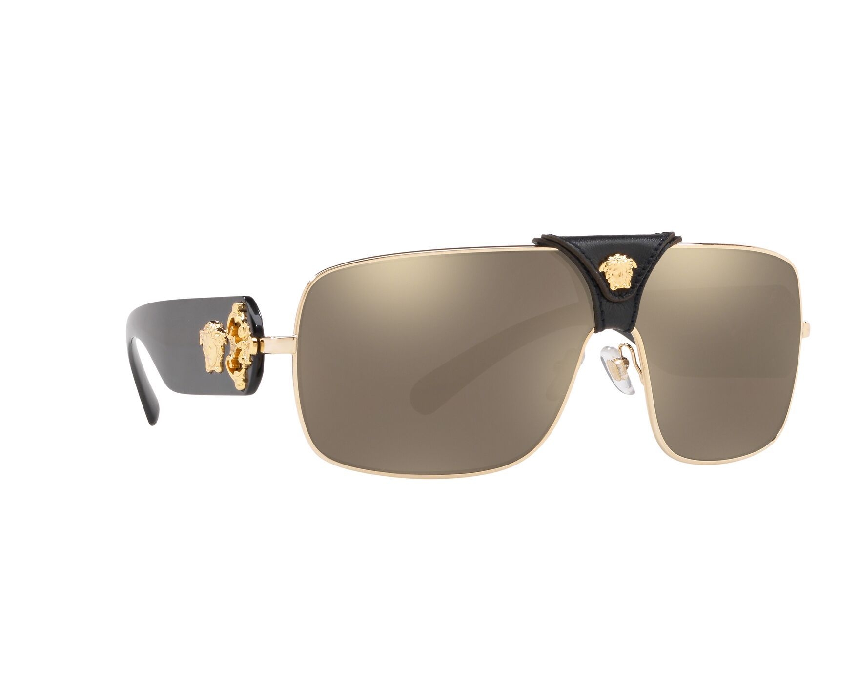 Versace VE-2207-Q 1002/5 66-15 schwarz gold 360-Grad-Ansicht 12