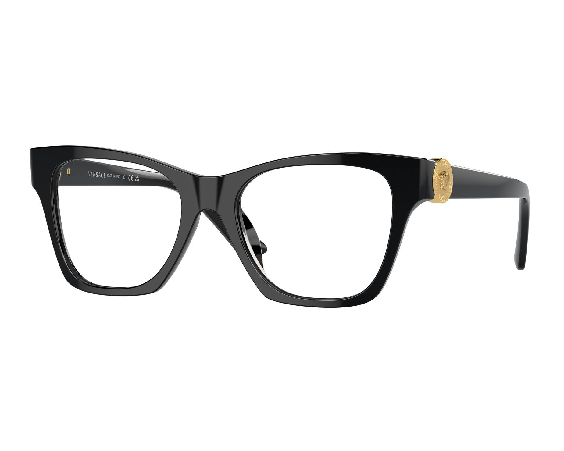 Versace VE3341U GB1 52-18 Noir  360-Grad-Ansicht 1