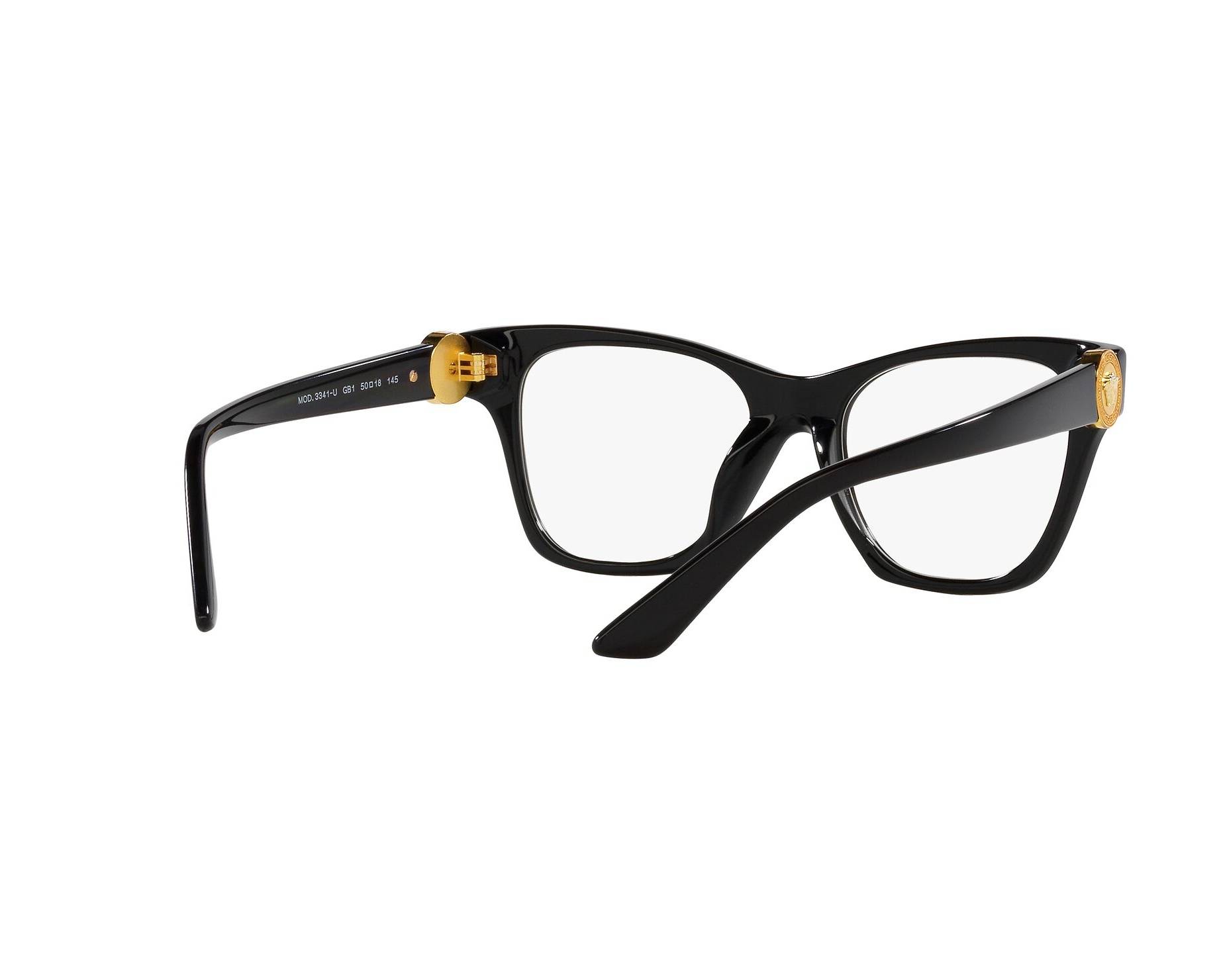 Versace VE3341U GB1 52-18 Noir  360-Grad-Ansicht 9