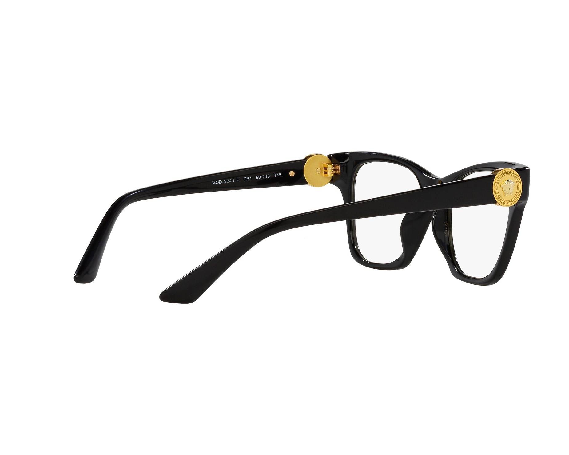 Versace VE3341U GB1 52-18 Noir  360-Grad-Ansicht 10