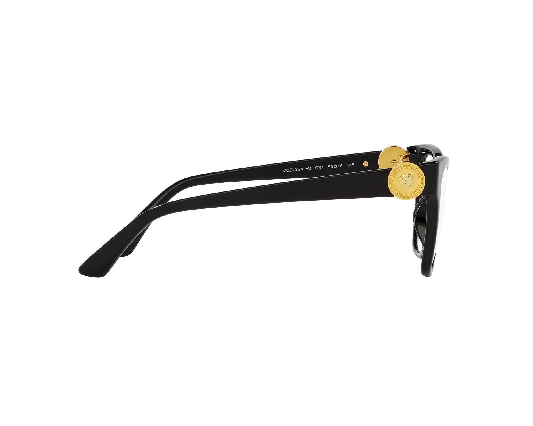 Versace VE3341U GB1 52-18 Noir  360-Grad-Ansicht 11