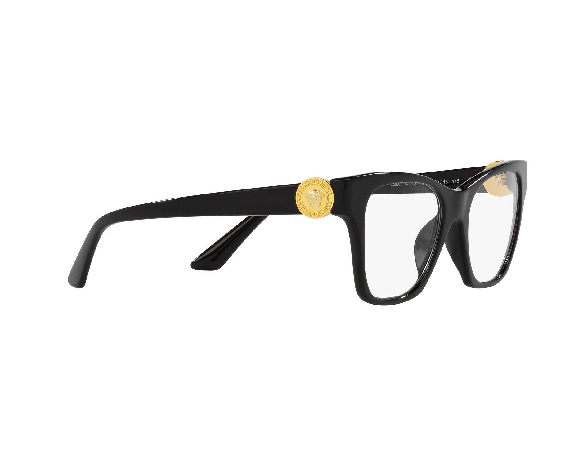 Versace VE3341U GB1 52-18 Noir  360-Grad-Ansicht 12