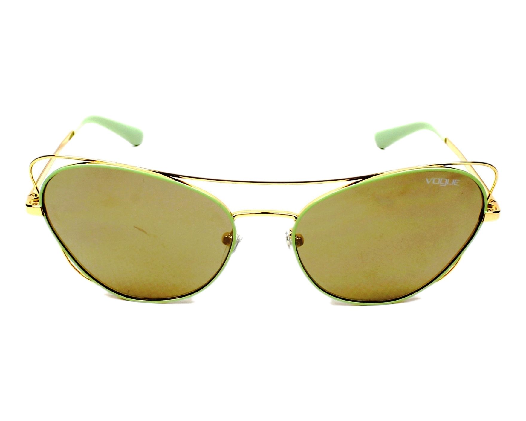 Vogue Eyewear VO-4070-S 50655A 57-17 gold grün Vorderansicht