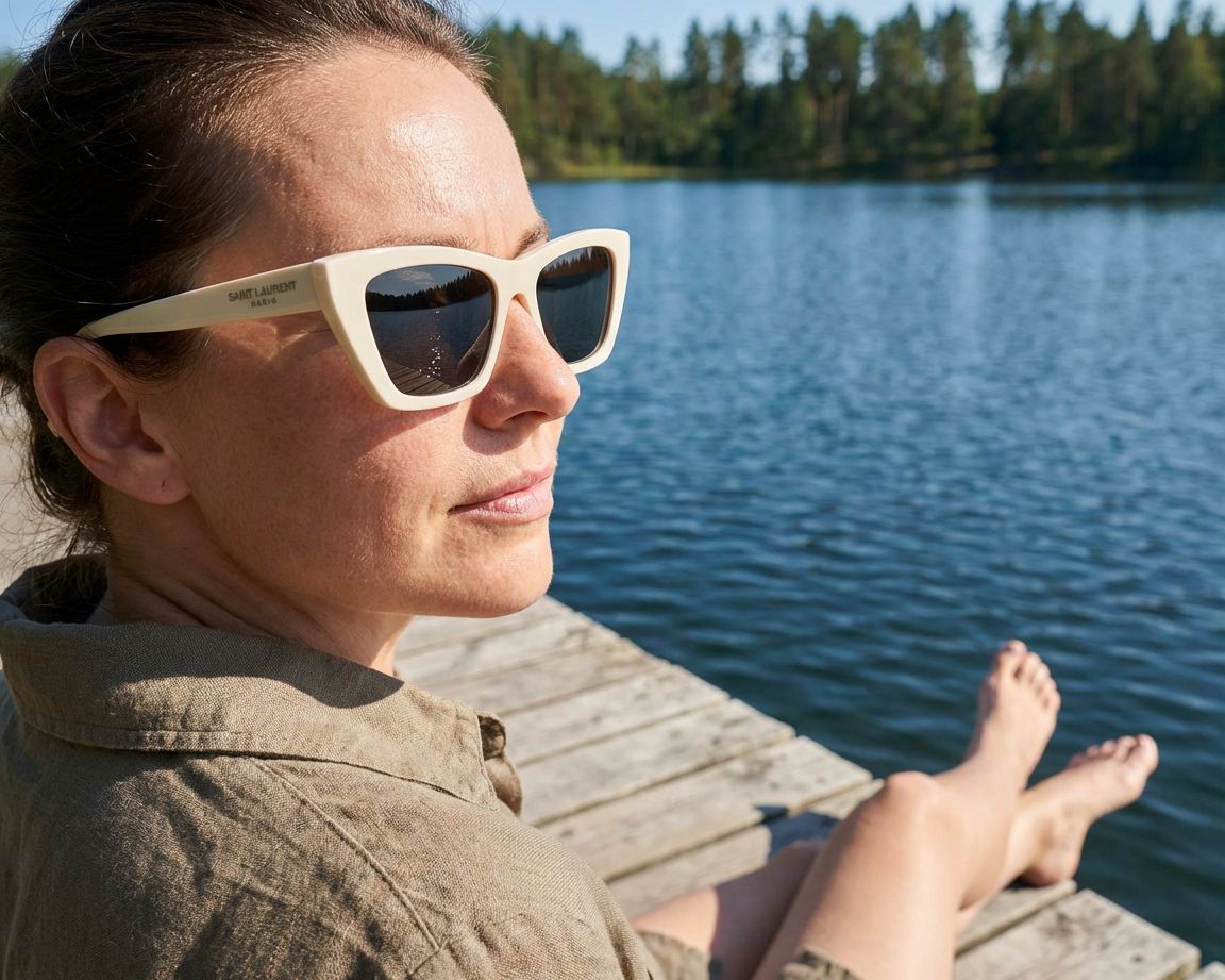 Yves Saint Laurent SL-276-MICA 056 55-16 Ivory  andere Ansicht