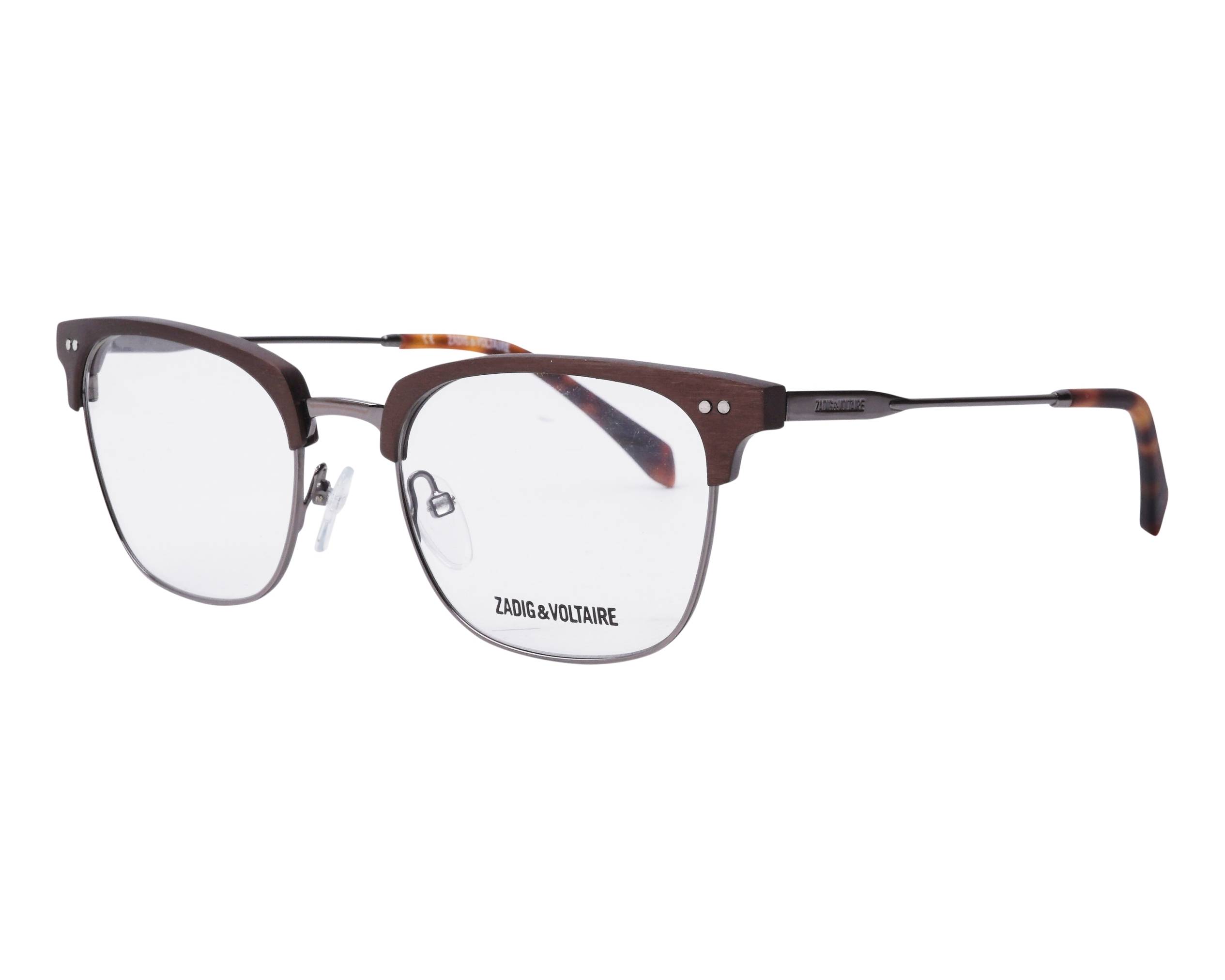 Zadig et Voltaire VZV185 568Y 52-19 gun metall braun Profilansicht