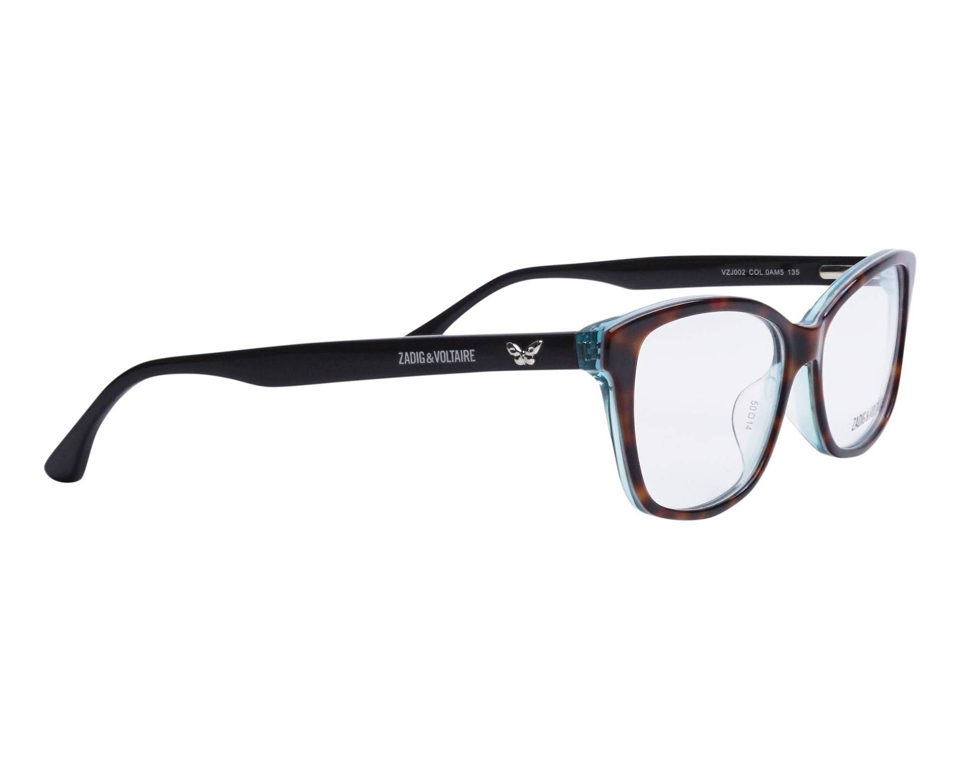 Zadig et Voltaire VZJ-002 0AM5 50-14 Havane Noir Seitenansicht