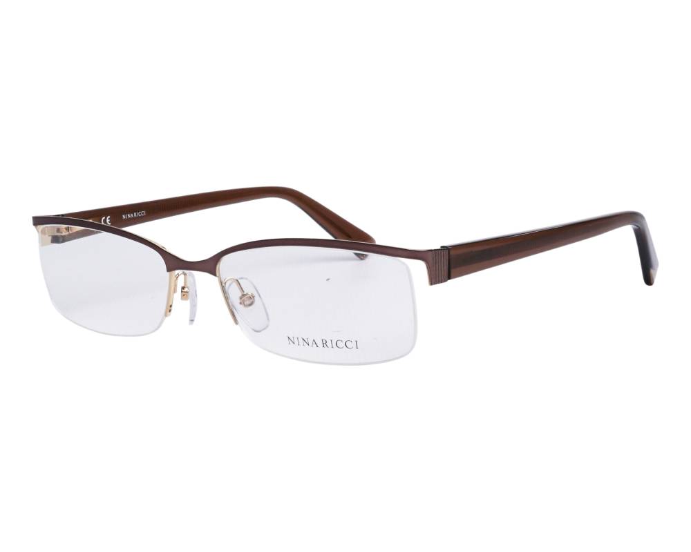 Nina Ricci Nina Ricci VNR-022 0306 55-17 Gun Brown Profilansicht