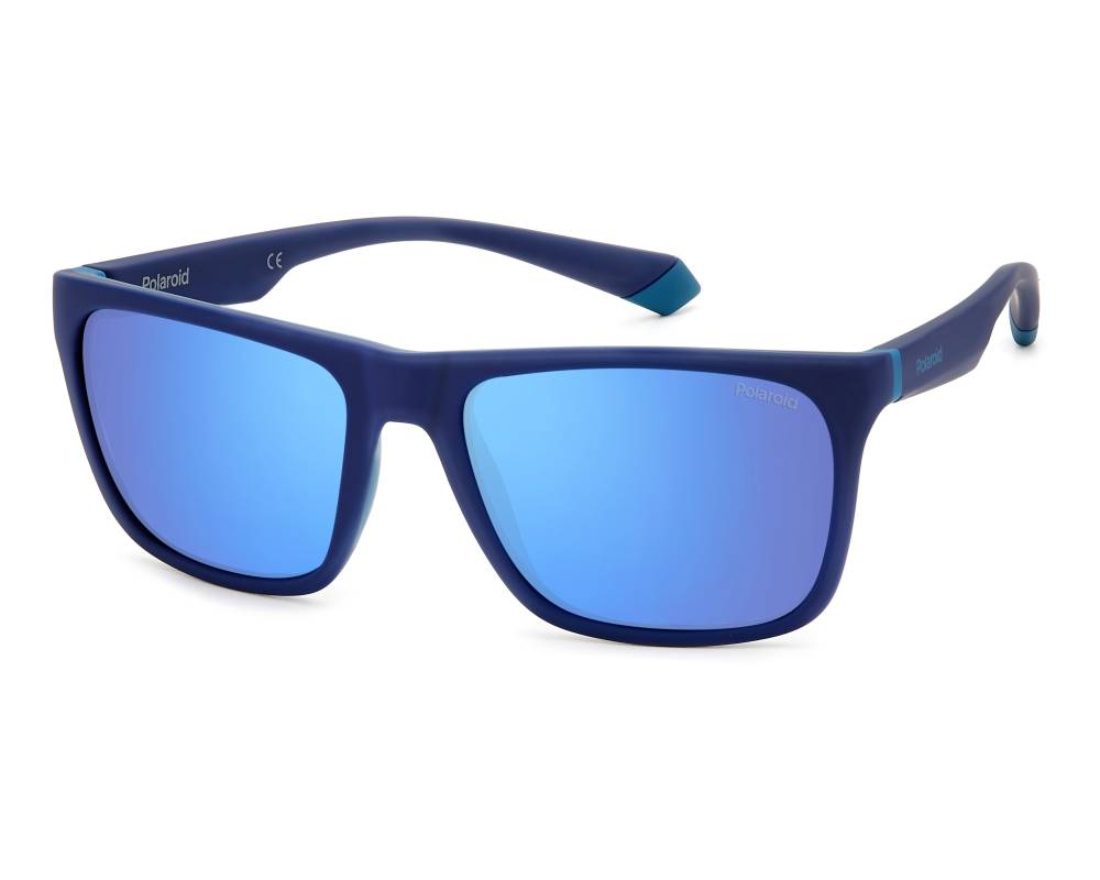 Polaroid Sonnenbrille PLD 6025/S - Unisex, Blau/Grau, Inkl. Etui