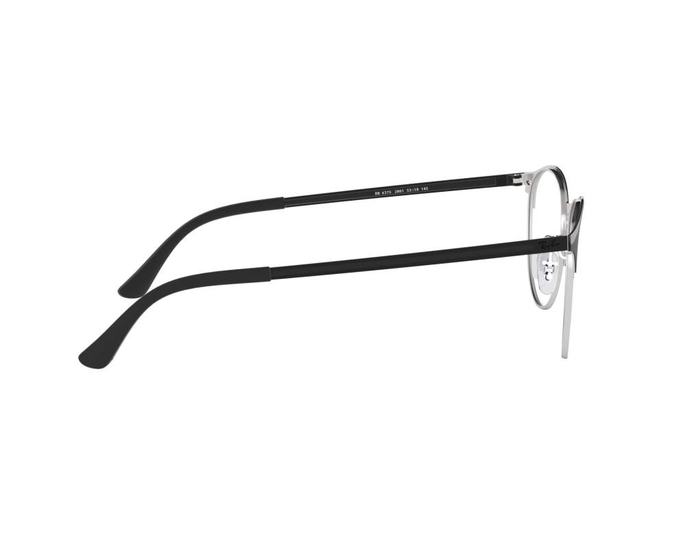 Ray-Ban Ray-Ban RX6375 2861 51-18 Noir  360-Grad-Ansicht 11