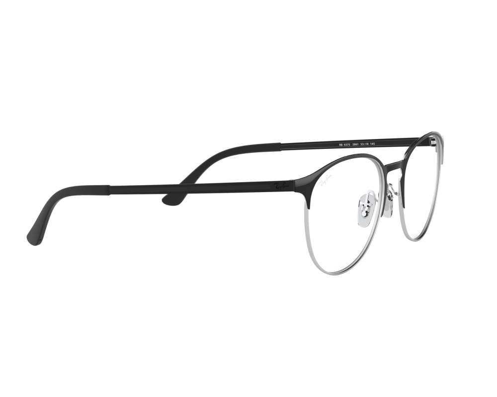 Ray-Ban Ray-Ban RX6375 2861 51-18 Noir  360-Grad-Ansicht 12