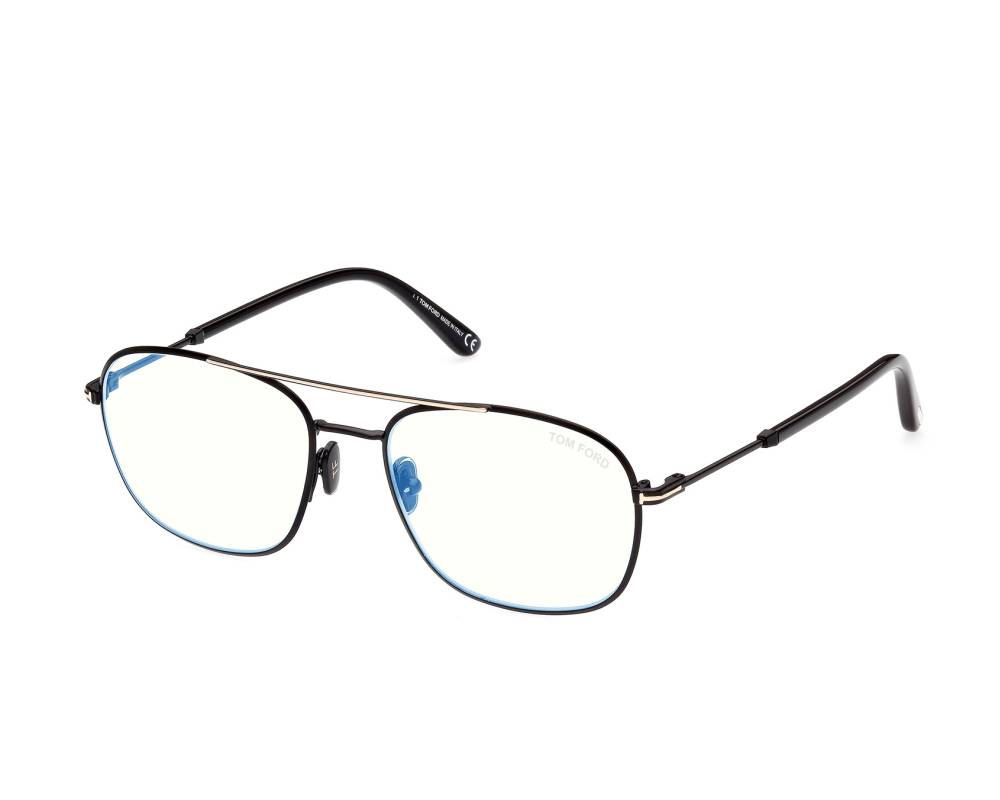 Tom Ford Tom Ford FT5830-B 001 54-17 schwarz gold Profilansicht