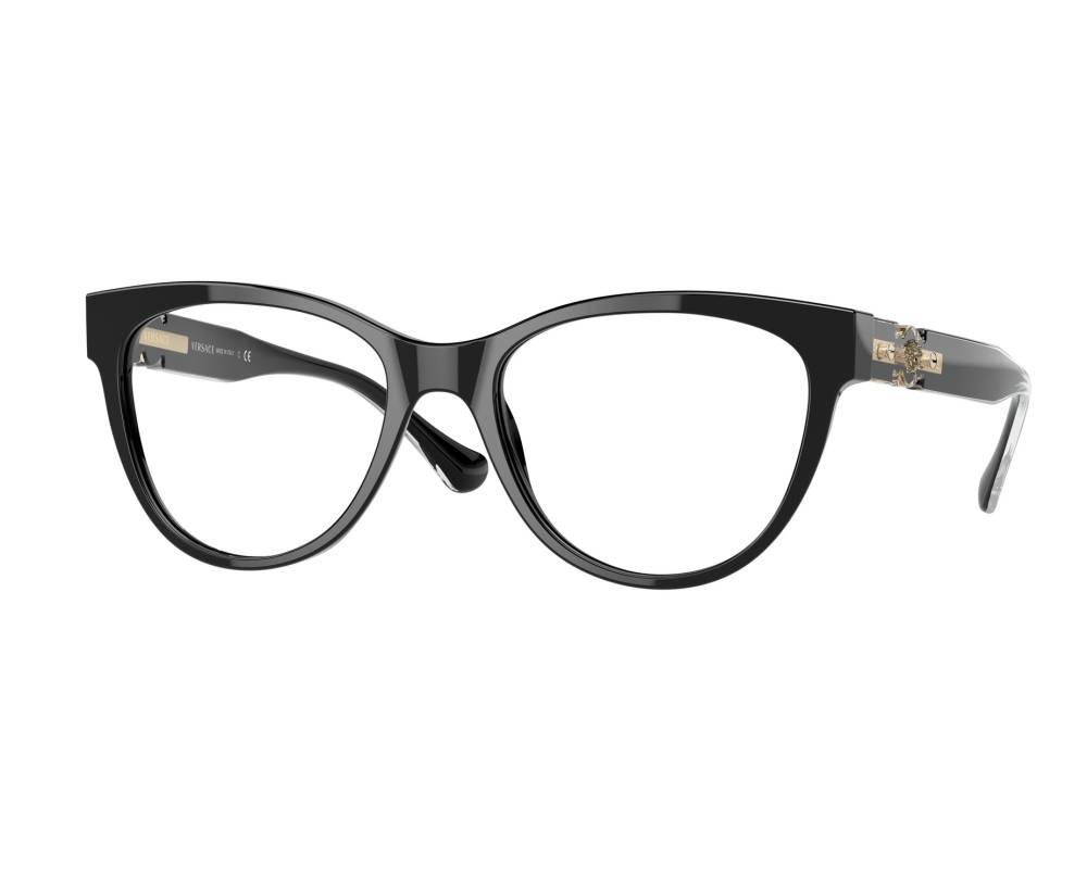 Versace Versace VE3304 GB1 53-18 schwarz  360-Grad-Ansicht 1