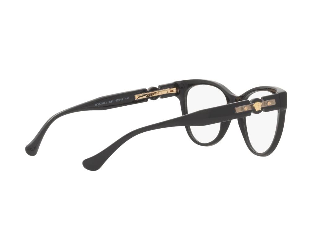 Versace Versace VE3304 GB1 53-18 schwarz  360-Grad-Ansicht 10