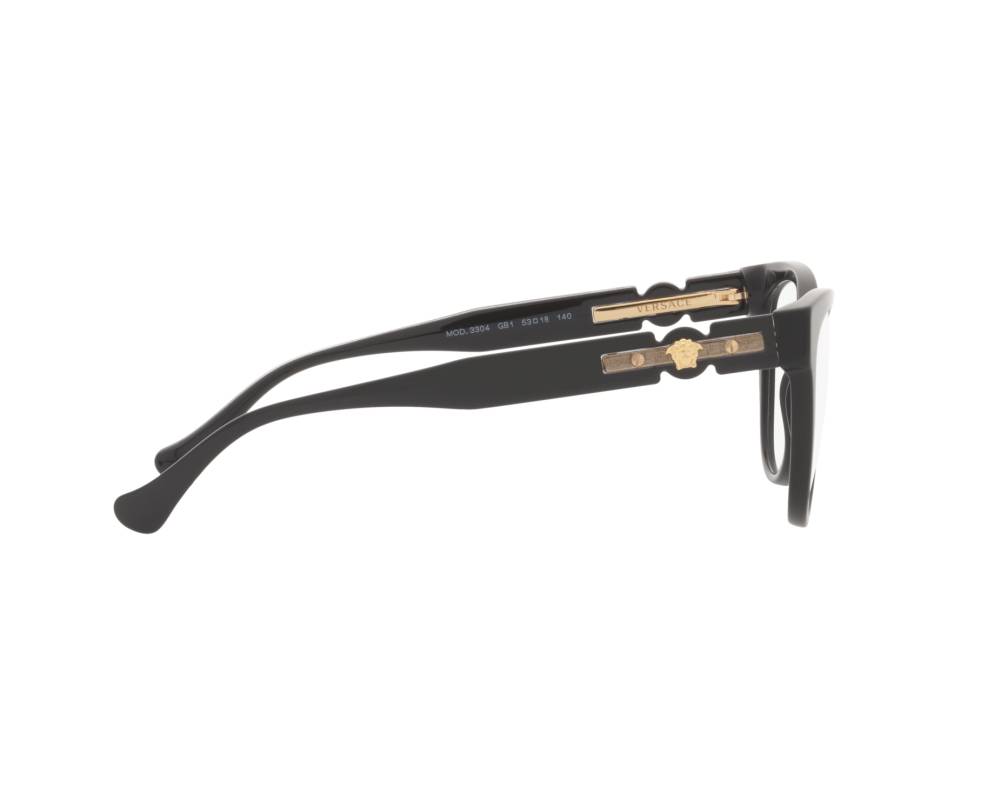 Versace Versace VE3304 GB1 53-18 schwarz  360-Grad-Ansicht 11